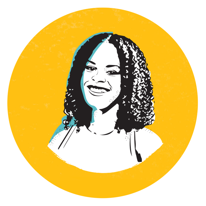 Illustrated headshot of Kaiya Townsend Sabur