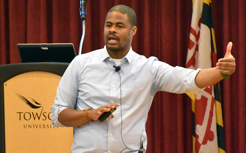 Amen Ra Mashariki was this year's featured speaker for Towson University's annual Edward V. Badolato Distinguished Speaker Series. Mashariki says understanding big data is key to the future of homeland security.  