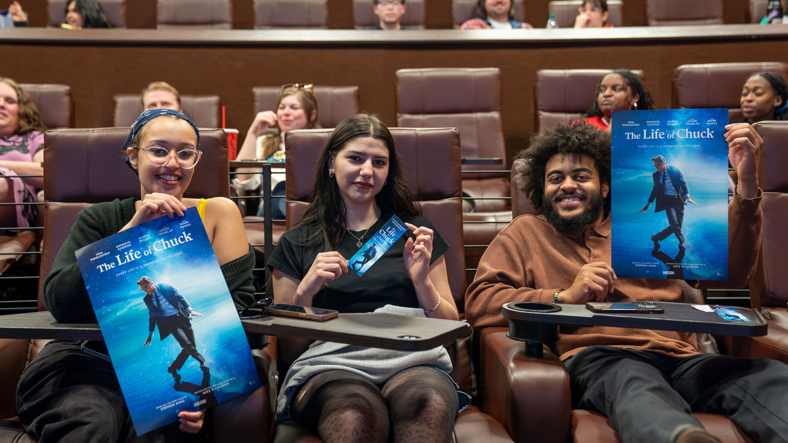 EMF students at The Life of Chuck advanced screening